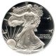 1996 - P Silver Eagle $1 Pcgs Proof 70 Dcam American Eagle Silver Dollar Ase Silver photo 2