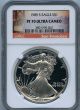 1989 S $1 (1 Oz) Silver American Eagle Ngc Pf70 Pr70 Silver photo 1