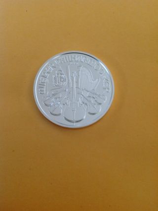 2014 Austrian 1 Troy Oz.  999 Silver Vienna Philharmonic Coin photo