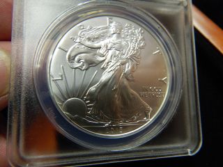 2013 U.  S.  Silver Eagle - Anacs - Ms70 - - - First Day Issue - - - J14 photo