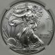 2014 Silver Eagle $1 Ms 70 Ngc Brown Label Silver photo 2
