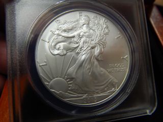 2013 U.  S.  Silver Eagle - - Anacs - Ms70 - - Coin - - First Day Issue - - - J11 photo
