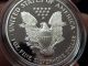 1997 - P American Silver Eagle - - Proof Coin - With - Real Coin - - - M2 Silver photo 3