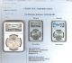2012 - W Ms70 W Two (2) Ngc Ms70 Infantry Soldier Commemorative Silver $1 Silver photo 2