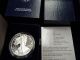 2004 - W American Silver Eagle - - Proof Coin - With - Real Coin - - - M7 Silver photo 1