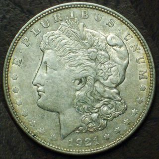 1921 - D Morgan Dollar - 90% Silver photo