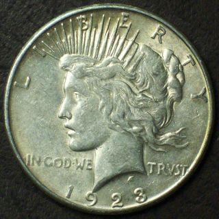 1923 - S Peace Dollar - 90% Silver photo