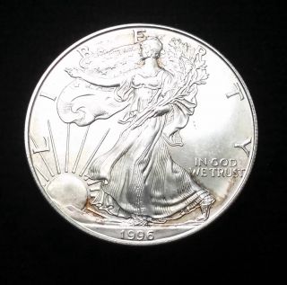 1996 American Silver Eagle - Unc Mby828 photo