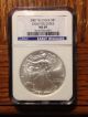 2007w Silver Eagle Ngc Ms 69 Early Release Silver photo 2