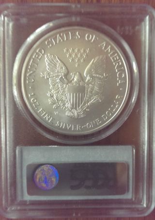 2008 - W American Silver Eagle Reverse Of 2007,  Pcgs Ms 69 photo