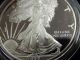 1999 - P American Eagle One Ounce Silver Proof Coin - Cameo - No Frills Posting - - - K12 Silver photo 3