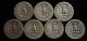 7 Qty. . .  1934 Philadelphia Silver Quarter Dollars Circulated Quarters photo 1