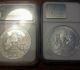 1987 Silver Eagles Pair Ngc 69 Proof And Ms Silver photo 1