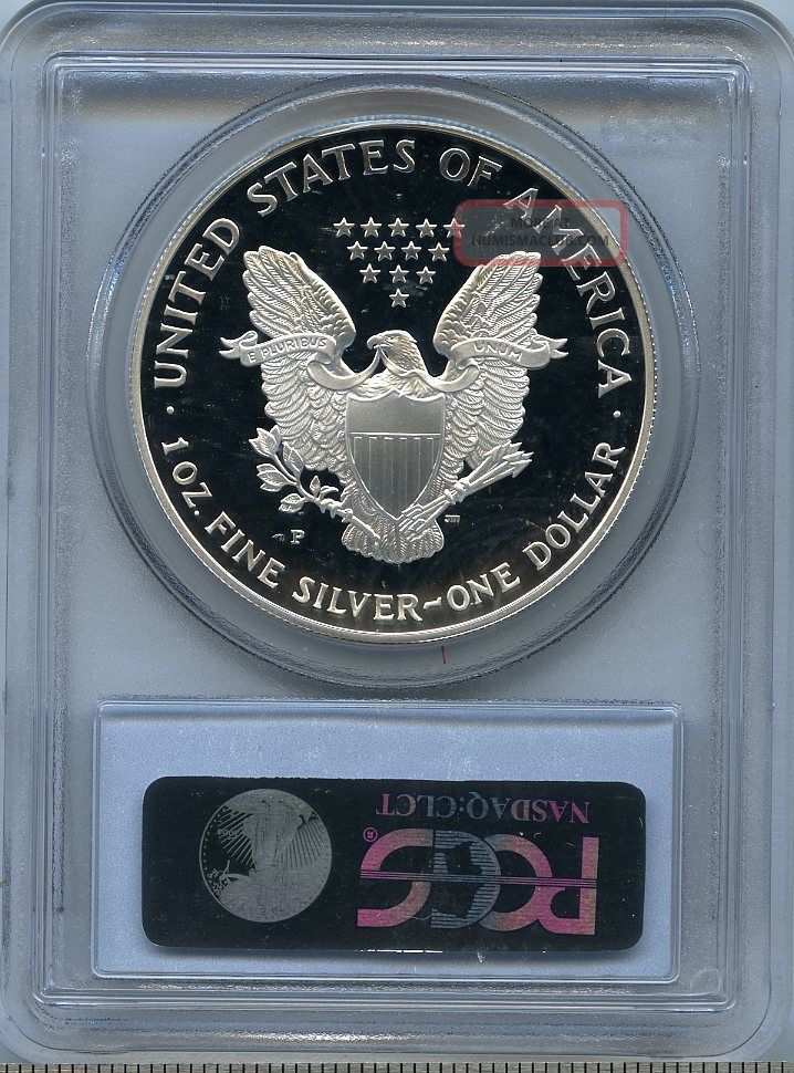 1996 P $1 (1 Oz) Silver American Eagle Pcgs Pr70 Pf70