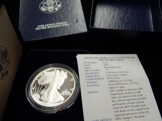 1994 - P American Eagle One Ounce Silver Proof Coin - Cameo - No Frills Posting - - - K3 photo