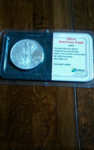 2001 $1 American Silver Eagle (uncirculated) photo