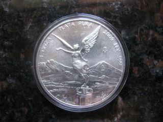 Mexico Silver Onza,  Troy Ounce Of Silver,  2009,  Libertad Bullion Mexican Coin photo