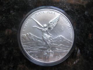 2013 1 Oz Silver Libertad Mexican Coin Liberty Eagle Round photo