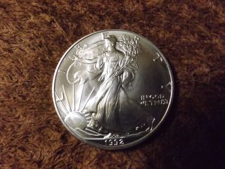 1992 American Eagle Silver Dollar 1 Oz Ungraded photo