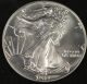 1989 American Silver Eagle Bullion Coin Key Date Choice Gem Bu Nr Silver photo 1