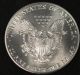 1989 American Silver Eagle Bullion Coin Key Date Choice Gem Bu Nr Silver photo 2