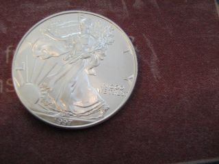 1997 Bu American Eagle Silver Dollar Coin photo