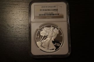2010 W Eagle Silver $1 Pf 70 Uc Ngc photo