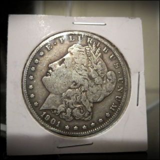 1901 - O Morgan Silver Dollar - Fabulous U.  S.  90% Silver Coinage - photo