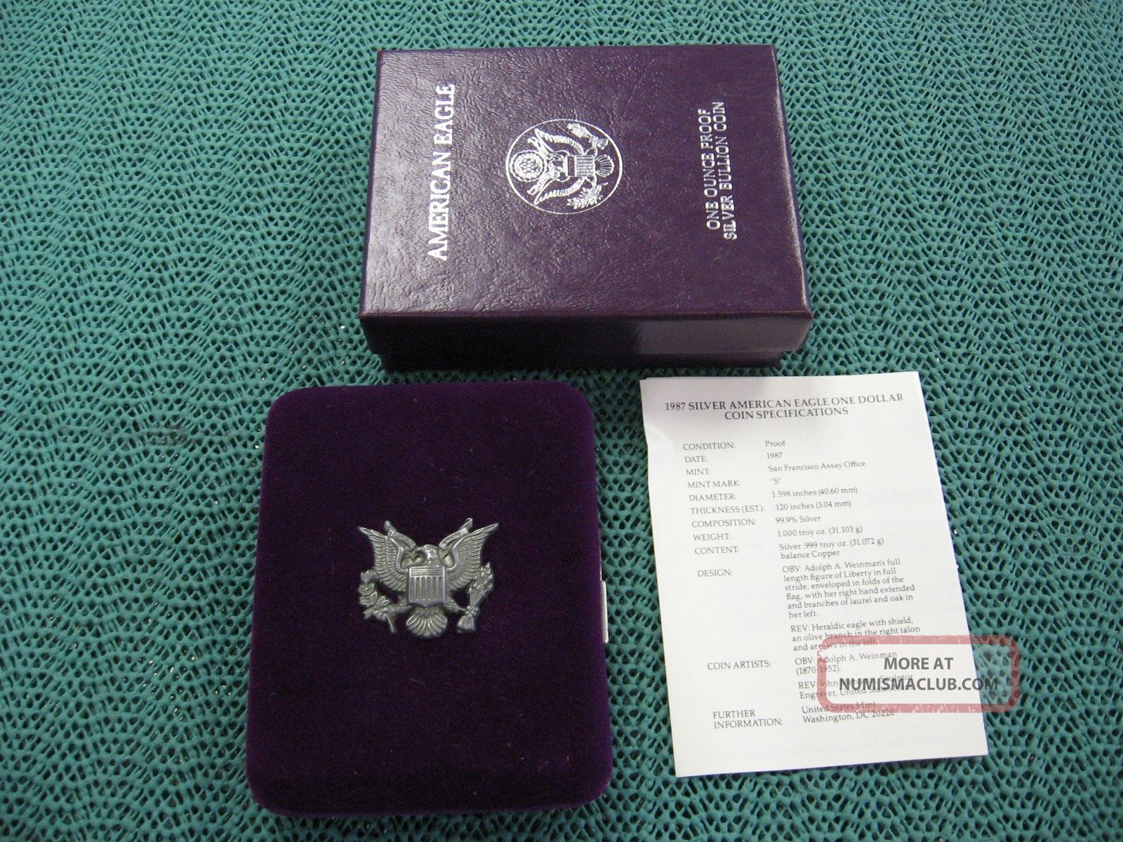 1987 S American Eagle One Ounce Proof Silver Bullion Case 1987-s-american-eagle-one-ounce-proof-silver-bullion-case