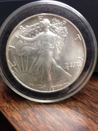 United States Silver Dollar,  1986 photo