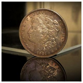 1921 - D Denver Minted Historic Morgan Silver Dollar - photo