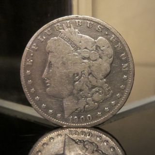 U.  S.  Silver Morgan Dollar - 1900 - Orleans Minted - photo