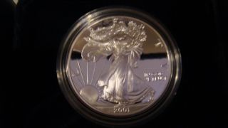 2001 W American Silver Eagle Proof W/ Us And photo