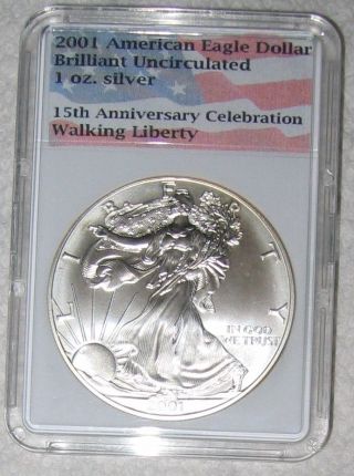 2001 American Eagle Dollar,  15th Year Celebration,  Ny Wtc.  9/11/01.  Memory photo