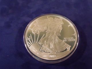 2012 Proof Silver Eagle One Troy Pound.  999 Fine Silver 12 Troy Ounces photo