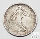 1918 France Very Fine Vf 1 Franc 83.  5% Silver.  1342 Asw A40 Europe photo 1