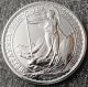2014 Britannia 2 Pound Silver Coin {bu} 1 Oz.  999 Pure Fine Silver Bullion Silver photo 1