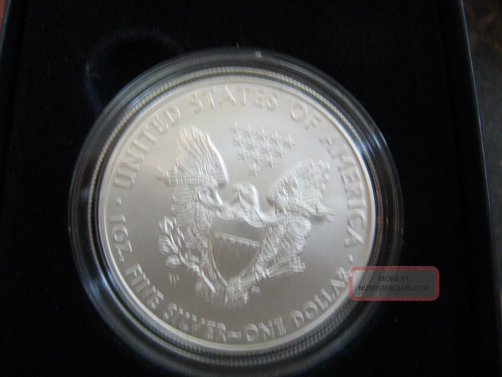 2008 - W Bu American Eagle Silver Dollar Burnished