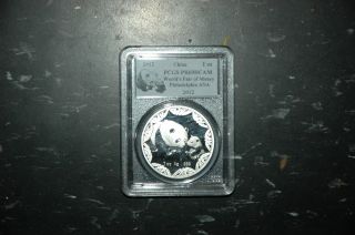 2012 Pcgs Pr69dcam Panda Silver Coin photo