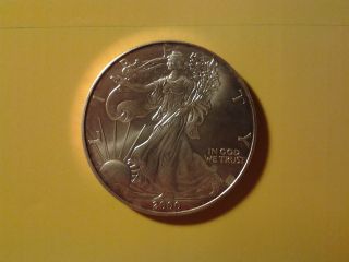 2000 American Silver Eagle Dollar,  1 Troy Ounce photo