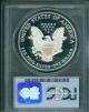 1995 - P American Silver Eagle Ase S$1 Pcgs Pf69 Pr69 Proof Cameo Silver photo 1