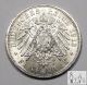 1913 A German States Prussia About Unc Au+ 5 Mark 90% Silver.  8037 Asw A4 Germany photo 1