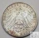 1912 D German States Bavaria About Unc Au Toned 3 Mark 90% Silver.  4823 Asw A9 Germany photo 1