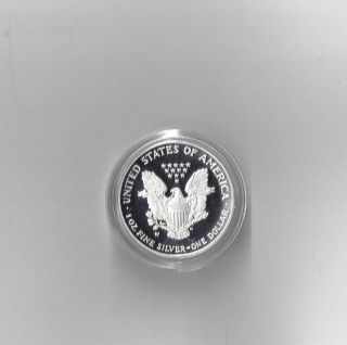 Us $1 Silver American Eagle Coin 1 Oz In Cover And Felt Box photo
