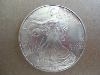 1996 Silver American Eagle 1 0z Fine Silver One Dollar Silver Coin photo