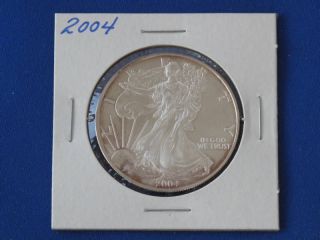 2004 American Silver Eagle Dollar U.  S.  Coin T1911l photo