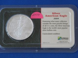 2004 American Silver Eagle Dollar U.  S.  Coin T1921l photo
