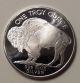 2014 Silver Buffalo Round.  999 Silver One Troy Ounce Silver American Indian Look Silver photo 1