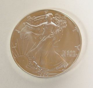 1992 P American Silver Eagle Proof Dollar 1 Oz Fine Bullion Toning Unc No Number photo