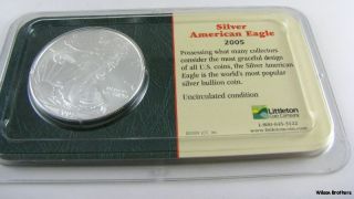 2005 American Silver Eagle - Us American 1oz.  999 Dollar Investment photo